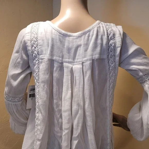 Ralph Lauren Denim & Supply white boho chic women's blouse - XS/TP - Picture 2 of 9